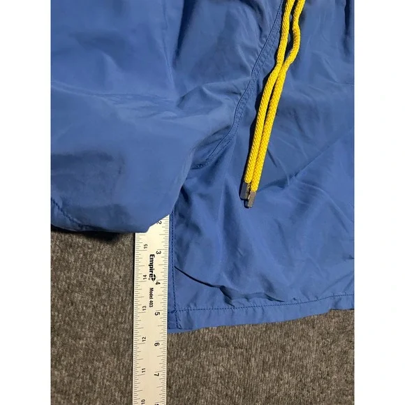 Vilebrequin swim trunks shorts mens blue Large logo lightweight beach lined read - Picture 7 of 9